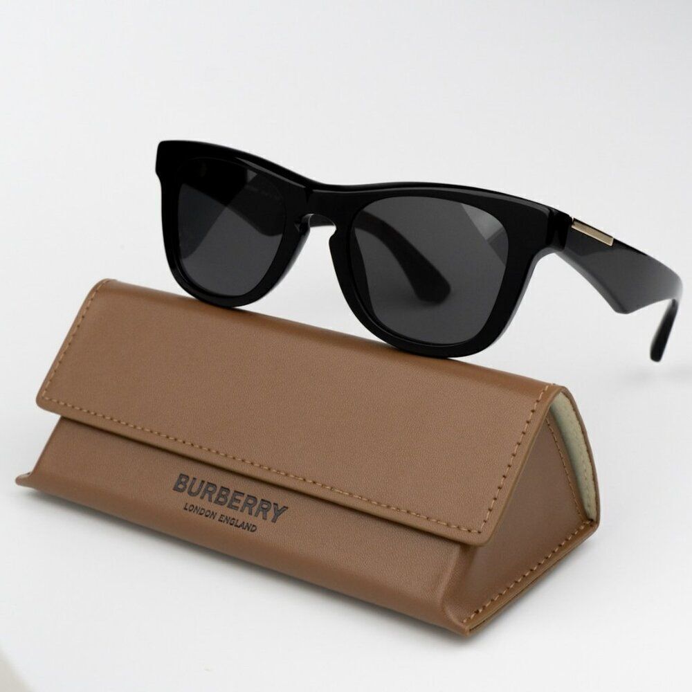 SALE! NEW Burberry BE4426 300187 Black Grey Square Unisex Sunglasses BE 4426